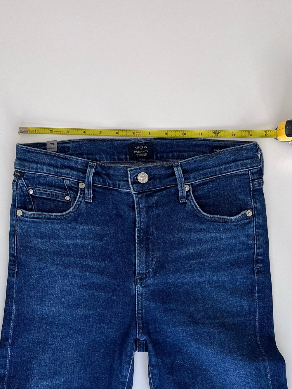 Citizens Of Humanity Rocket Crop High Rise Skinny Jeans - Dark Indigo - Picture 5 of 11